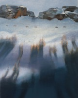 „Cienie”, olej, płótno, 125x100 cm, 2010