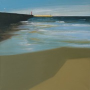 „Molo”, olej, płótno, 70x70 cm, 2009