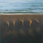 „Morze”, olej, płótno, 30x30 cm, 2009
