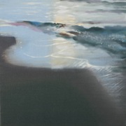 „Morze”, olej, płótno, 30x30 cm, 2009