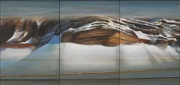 „Dolomity” (tryptyk), olej, płótno, 100x210 cm, 2010
