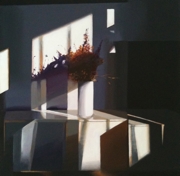 „Suche kwiaty”, akryl, płótno, 70x70 cm, 2012