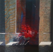 „Gwiazda betlejemska”, akryl, płótno, 50x50 cm, 2012