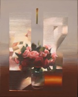 „Różane okno”, olej, płótno, 75x60 cm, 2008