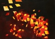 „Jesienne pola”, olej, płótno, 66x90 cm, 1990