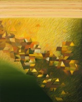 „Zagrody”, olej, płótno, 100x80 cm, 1999