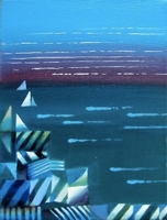 „Łeba”, olej, płótno, 18x24 cm, 2006